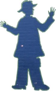 The tape figure at location 102, remembering Patrick Adams