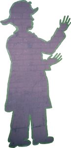 The tape figure at location 105, dedicated to Eric Allen