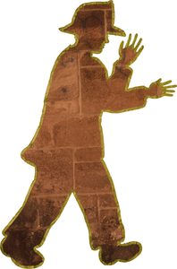 The tape figure at location 110, remembering Andrew J Bailey