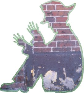 The tape figure at location 111, remembering Katherine Bantis