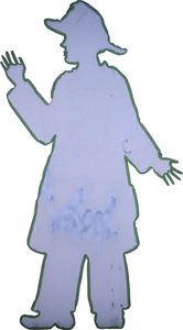 The tape figure at location 114, dedicated to David Arce