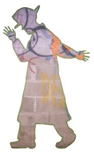 The tape figure at location 122, remembering Jonathan Briley