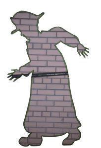 The tape figure at location 127, dedicated to John Bergin