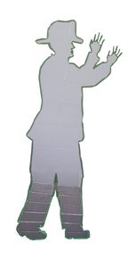 The tape figure at location 135, remembering Catherine Chirls