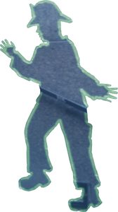 The tape figure at location 152, dedicated to John Burnside