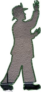 The tape figure at location 154, dedicated to Patrick Byrne