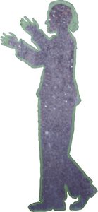 The tape figure at location 155, remembering Robert John Deraney