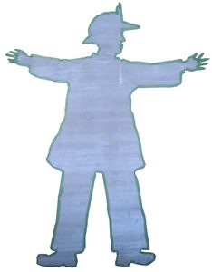 The tape figure at location 158, remembering John Difato