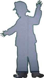 The tape figure at location 168, dedicated to Michael Cawley