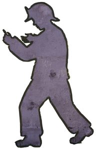 The tape figure at location 17, dedicated to Michael Quilty