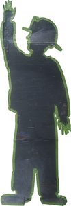 The tape figure at location 173, dedicated to Michael Clarke