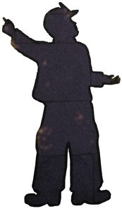 The tape figure at location 19, dedicated to Leonard Ragaglia