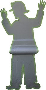 The tape figure at location 197, remembering Frederic K Han