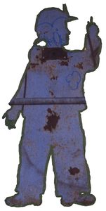 The tape figure at location 21, remembering David Vera