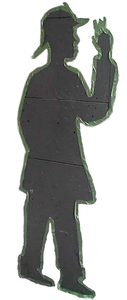 The tape figure at location 229, dedicated to Robert Foti