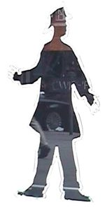 The tape figure at location 231, dedicated to Andrew Fredericks