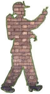 The tape figure at location 25, dedicated to Robert Regan