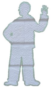 The tape figure at location 267, remembering Alan Harvey Merdinger