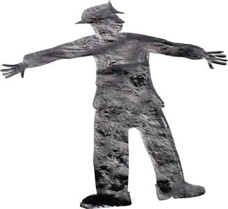 The tape figure at location 282, dedicated to Daniel Harlin
