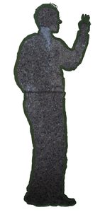 The tape figure at location 300, dedicated to Christopher D Mello