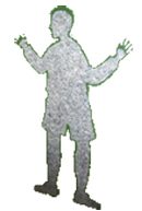 The tape figure at location 305, remembering Maria Ramirez
