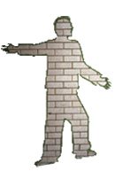 The tape figure at location 307, remembering Gregory Reda