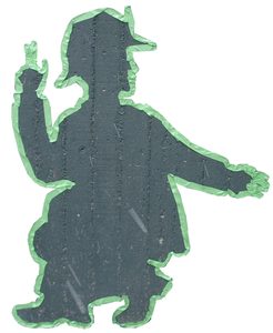 The tape figure at location 32, dedicated to Michael Roberts