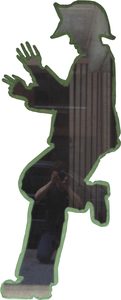 The tape figure at location 321, remembering Hernando Salas