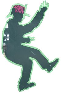 The tape figure at location 34, remembering Simon Weiser