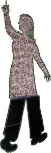 The tape figure at location 344, dedicated to Jean Destrehan Roger