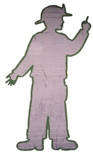 The tape figure at location 46, dedicated to Gregory Saucedo