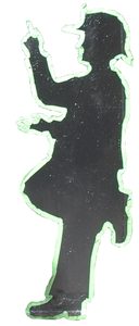 The tape figure at location 50, remembering Thomas Francis Wise
