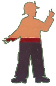 The tape figure at location 59, dedicated to Joseph Spor