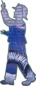 The tape figure at location 64, remembering James John Woods