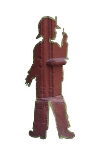 The tape figure at location 7, dedicated to Kevin Pfeifer