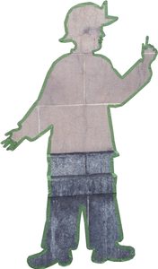 The tape figure at location 72, remembering Neil Robin Wright