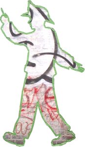 The tape figure at location 75, dedicated to John Tipping