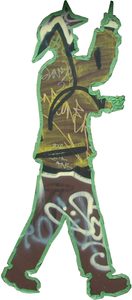 The tape figure at location 79, dedicated to Lawrence Veling
