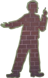 The tape figure at location 87, dedicated to Timothy Ward