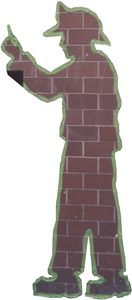 The tape figure at location 88, dedicated to Patrick Waters
